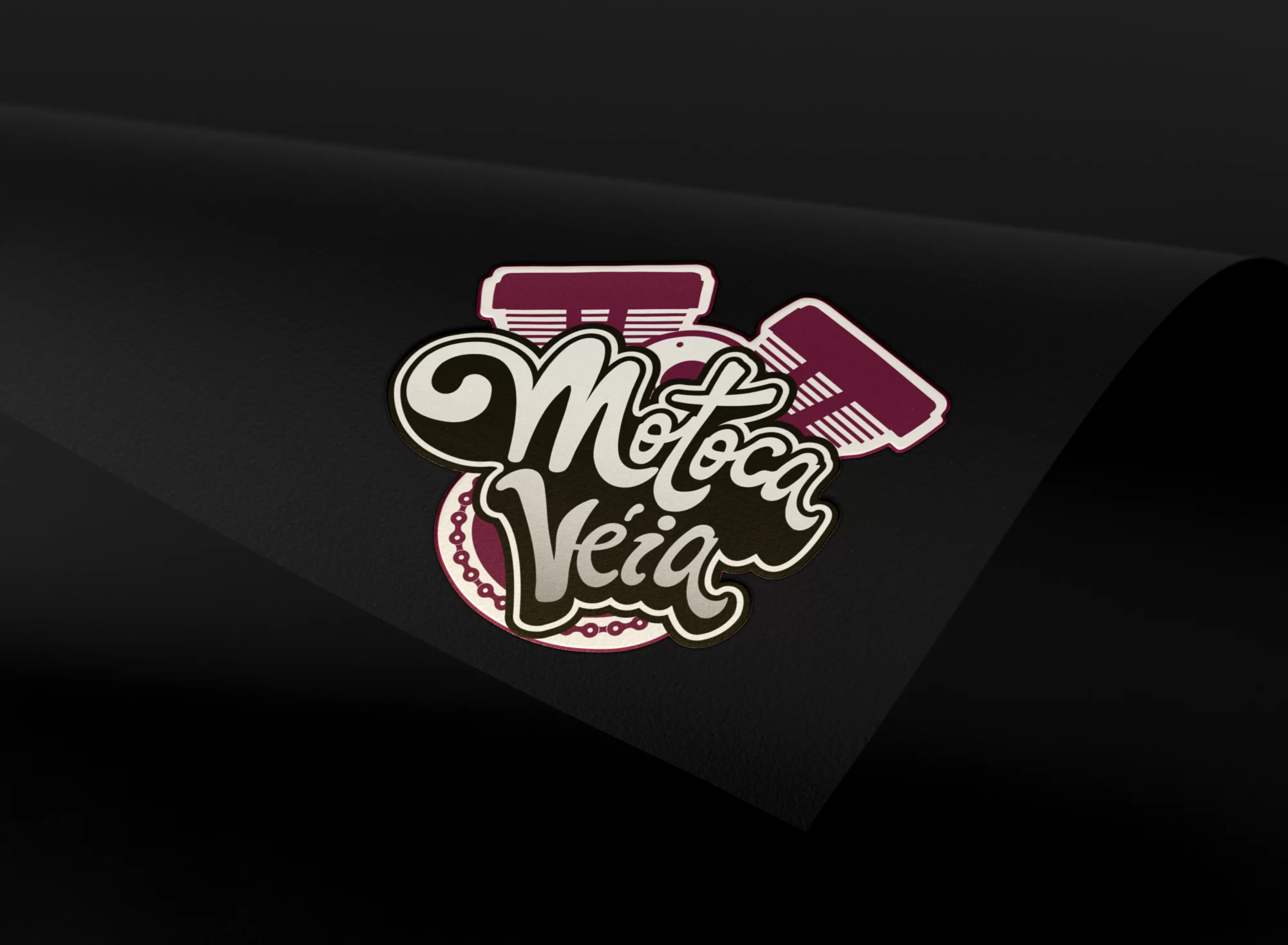 Motoca veia logo mockup