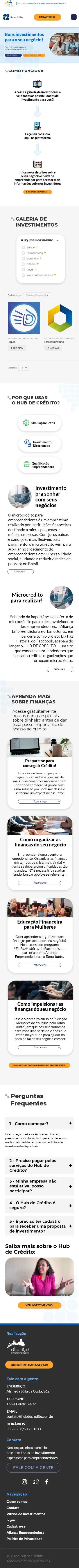 Hub de credito print mobile